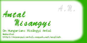 antal misangyi business card